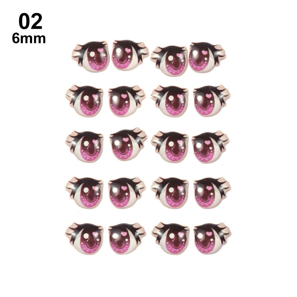 22 Stili Adesivi Occhi Cartoni Animati 10 Paia Paster Organo Facciale Accessori Bambola Fai da Te Adesivo Carino Amore Figura Anime Decalcomanie Argilla Bambola