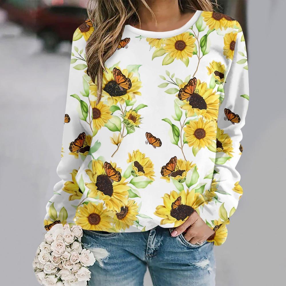 Plus size European and American Fashion 2025 Women's Elegant V-neck Long Sleeve T-shirt