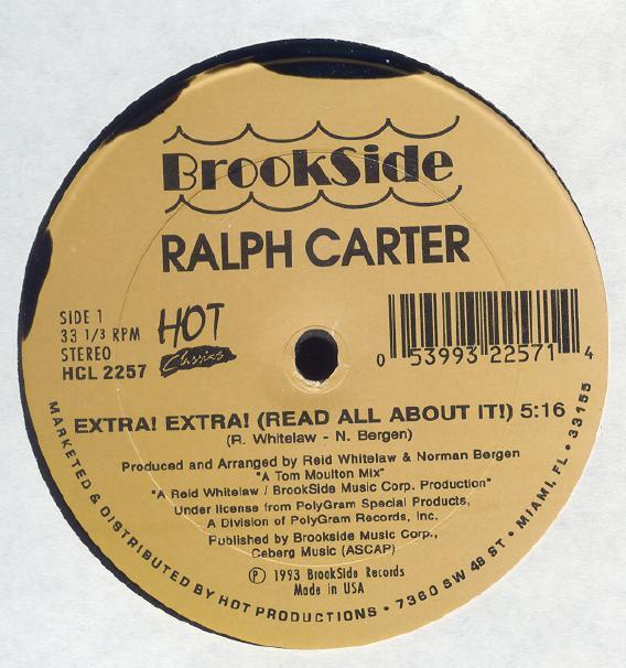 

12inch Record RALPH CARTER / GLORIA GAYNOR - Extra! Extra! (Read All About It!) HCL2257 Hot Classics 1993 US Dance & Electronica Used