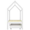 Vidaxl Estructura de Cama Infantil con Cajón, Blanca, Pino, 70X140 Cm