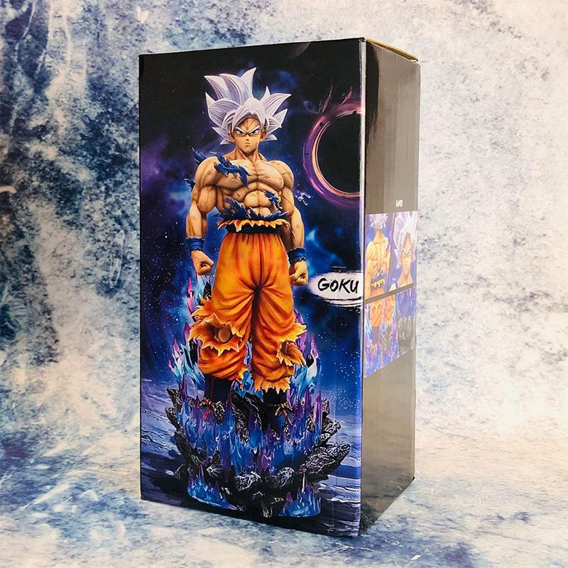 Dragon Ball figurine white haired Wukong free spirited and skilled super large hand figurine model ornament gift giving cool