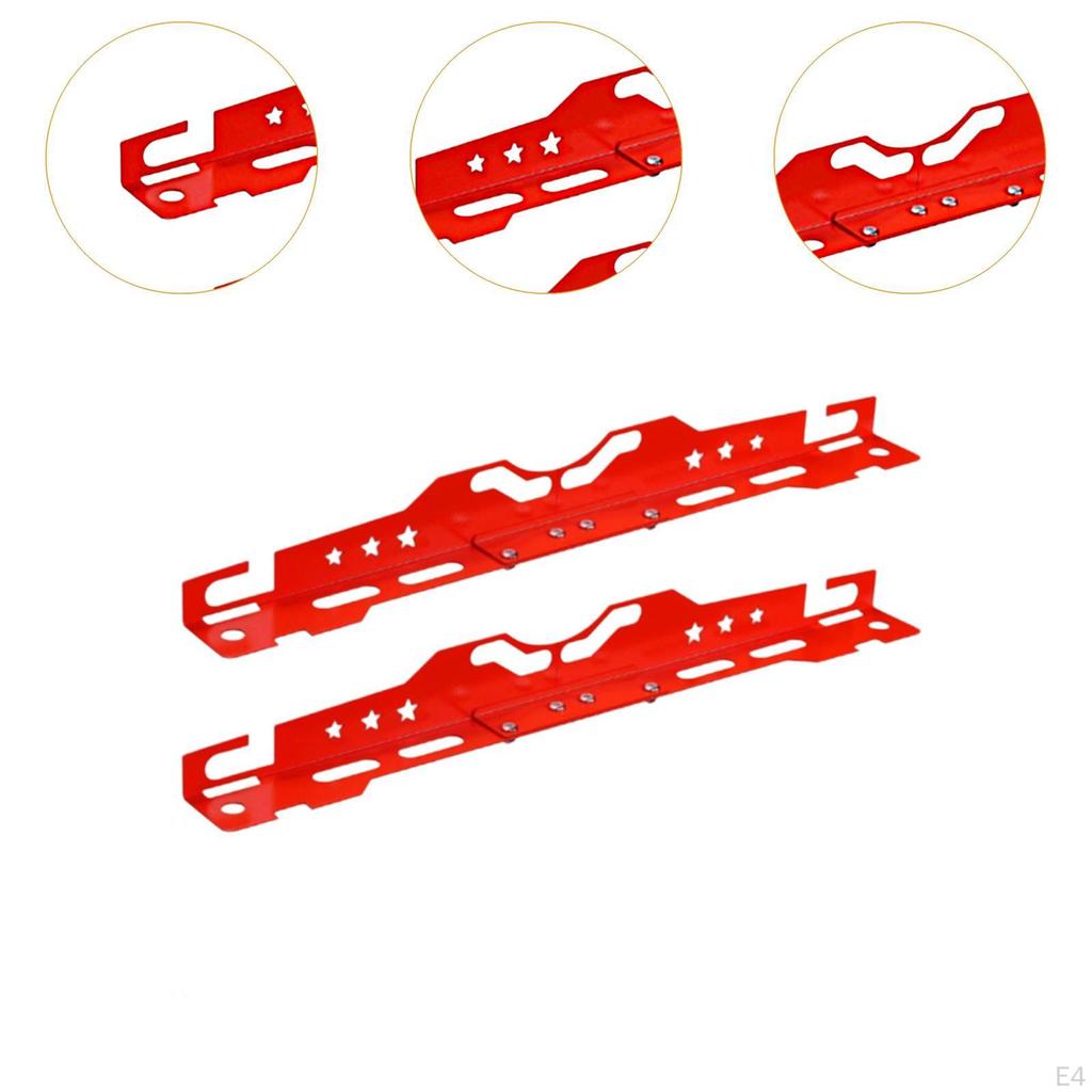 2 stk Kraftige Hjulstillingsverktøy Tåvinkelverktøy Plater Dekkreparasjon Aluminiumslegering for