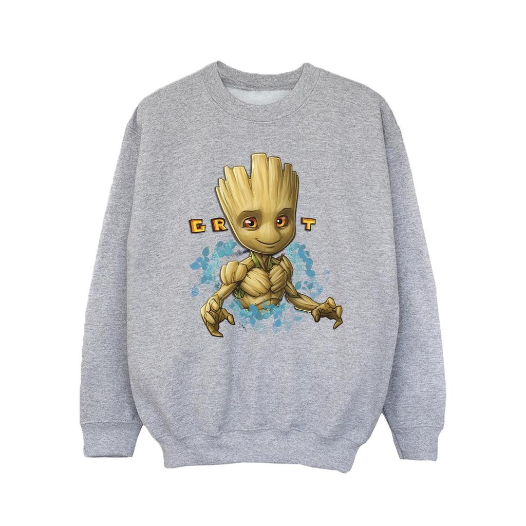 Guardians Of The Galaxy Girls Groot Flowers Sweatshirt