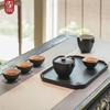 Wanqiantang Black Iron Glaze Ceramic Gongfu Tea Set