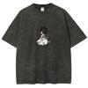 Dragon Ball Goku T Shirt Kintoun Men Acid Wash Oversized Streetwear Anime Flying Nimbus Cotton Vintage Kid Saiyan Top Tee