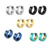 New in Trendy Minimalist Stainless Steel Hoops Ear Piercings Earrings Round for Men Woman Waterproof Vintage Jewelry Decoration