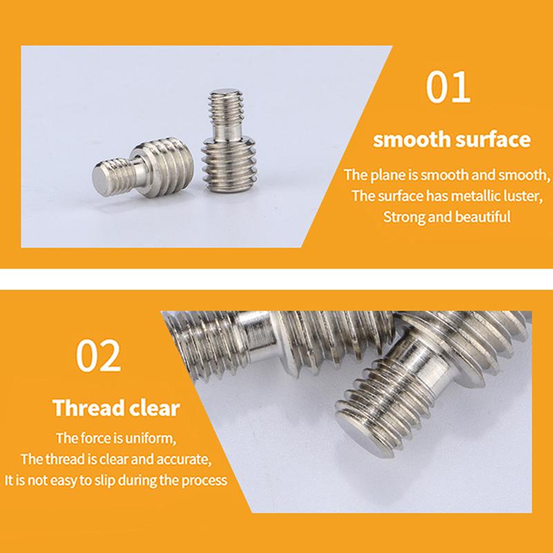1pc M6 1/4 or 3/8 male to male Screw Mount Adapter for camera tripod camera photography accessories