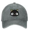 Chococat Baseball Cap Kawaii black cat Unisex Women Designer Trucker Hat Spring yk Retro Running Hippie Snapback Cap