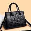 Crocodile Pattern Women's Bag New Korean Style Fashion Large Capacity Handbag Middle-aged Mother Crossbody Bag Tote Bag