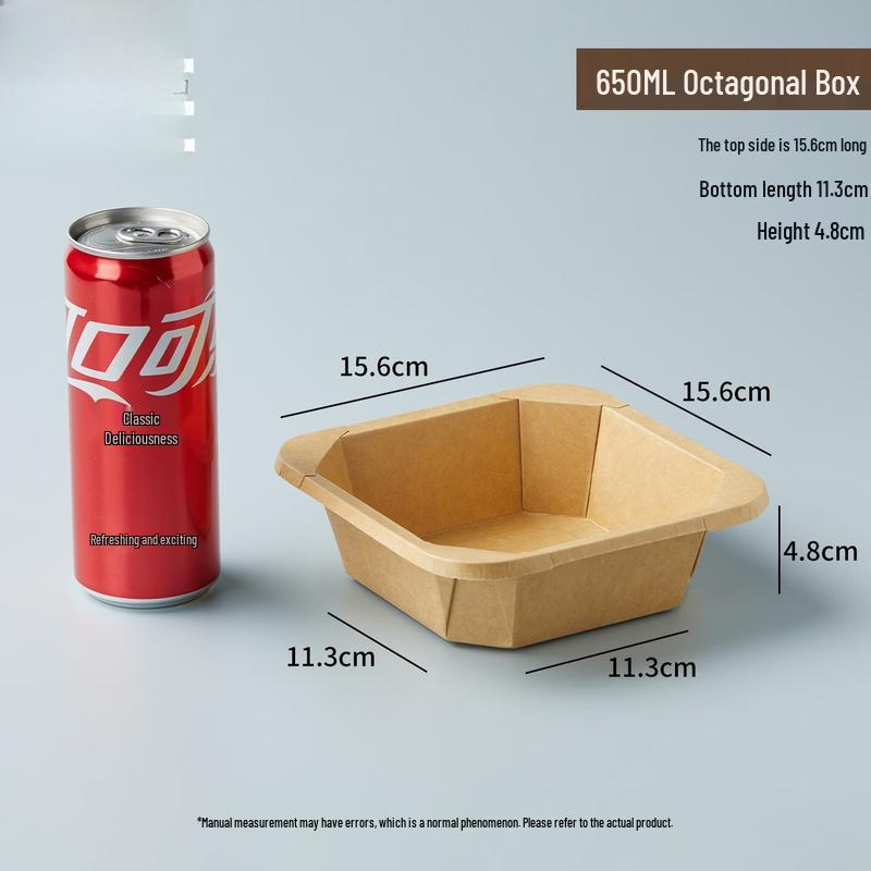 

Yuzhuxun Disposable Thickened Kraft Paper Takeaway Containers