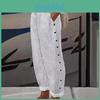 Stripes Cotton Womens Slim Fit Pants With Micro Stretch For Casual Summer Wear