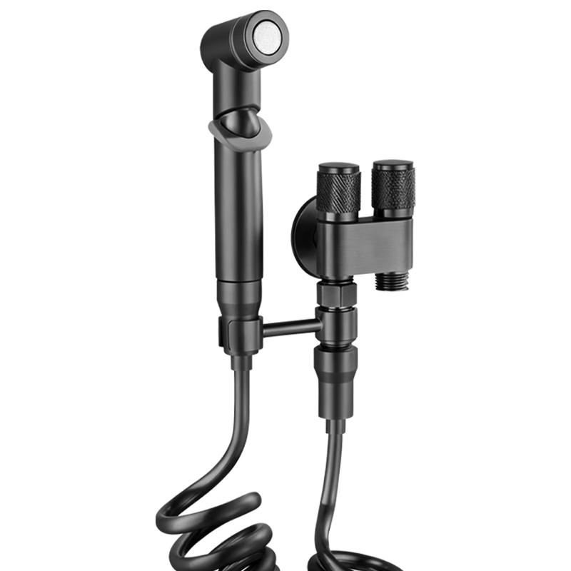 JROR Toilet Bidet Sprayer with Dual Outlet Angle Valve