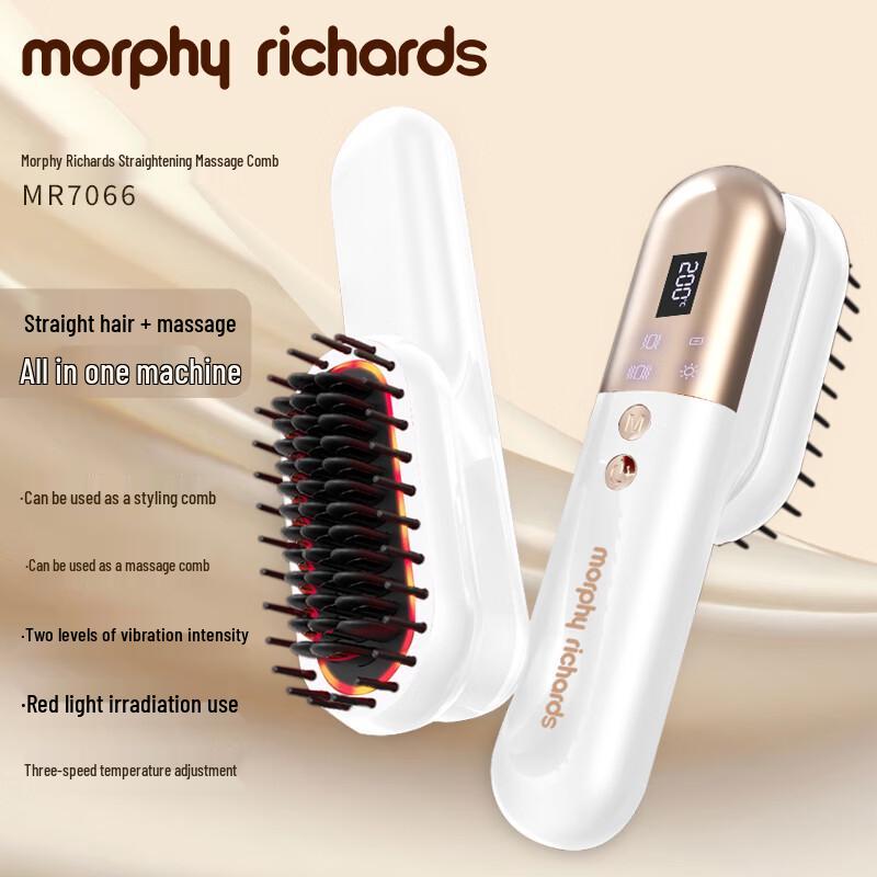 Morphy Richards Portable Heated Straightening & Massage Brush CN Plug (adapter Included)