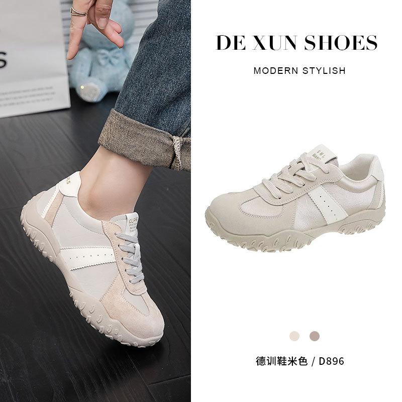 Fashion soft-soled ballet training shoes women's Korean version niche inner height-increasing Forrest Gump shoes versatile platform sports and leis