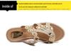Women's Summer Rhinestone Phoenix Wedge Heel Non-Slip Platform Slippers