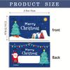 50packs Christmas Scratch Cards with Santa,Merry Designs -Self-Scratchable Holiday Reward tickets,DIY Gift Tags for Party Favors