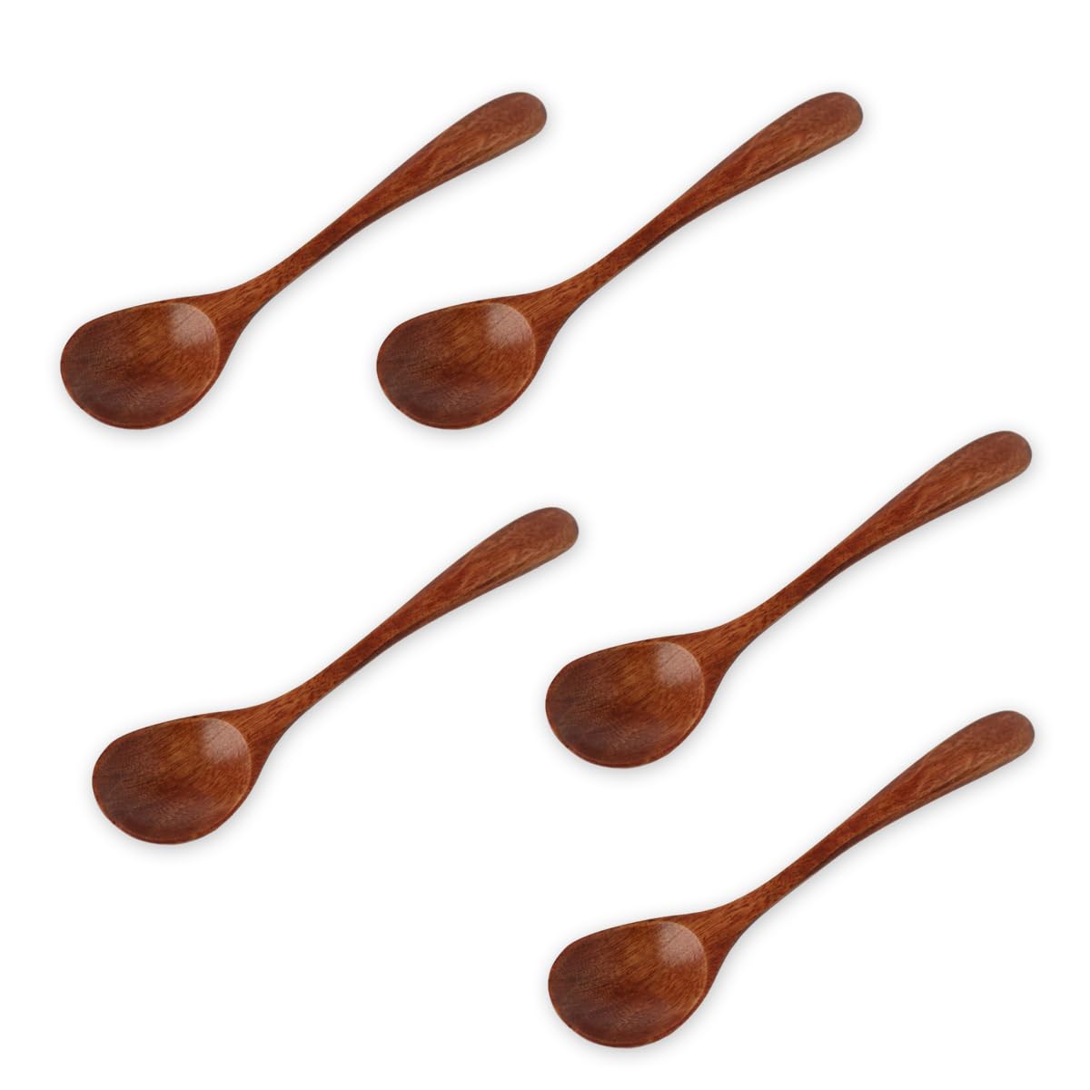 

Wooden Lacquered Tea Set of Current Model J-kitchens Spoons, 5, 12.5x3cm,