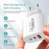 40W USB Type C Charger Dual PD Fast Charging Adapter EU/US Plug For iPhone Samsung Xiaomi Huawei Phone Quick Charge 3.0 Charger
