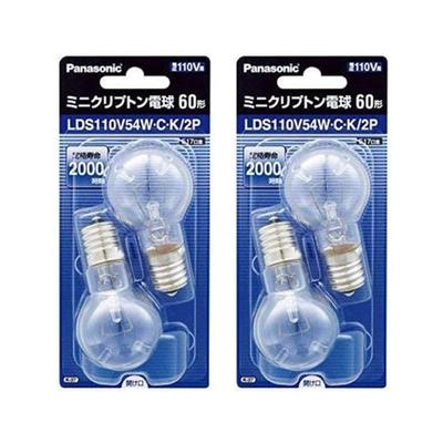 Mini Lâmpada Cripton 110V 60W Tipo E17 Base 35mm Diâmetro Clara 2 Peças LDS110V54WCK2P de (54W) (Conjunto 2)
