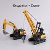 1:70 Mini Engineering Diecast Car Set Forklift Excavator Bulldozer Construction Vehicle Inertia Alloy+Plastic Toys For Children