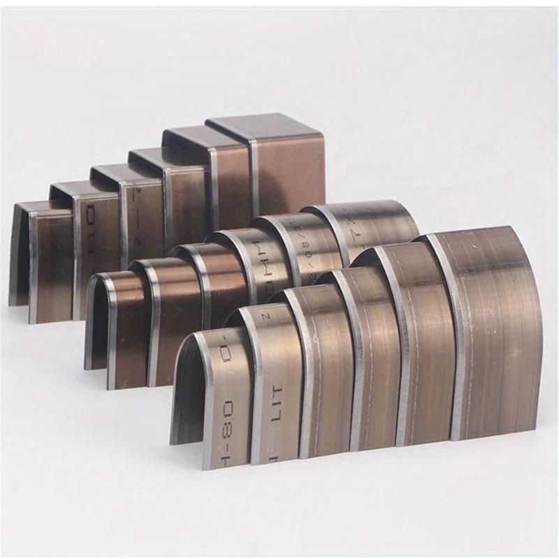 18Pcs Leather Corner Puncher Leathercraft Hole Punching Tool Leather End Punching Tool Carbon Steel Corner Cutter Tool