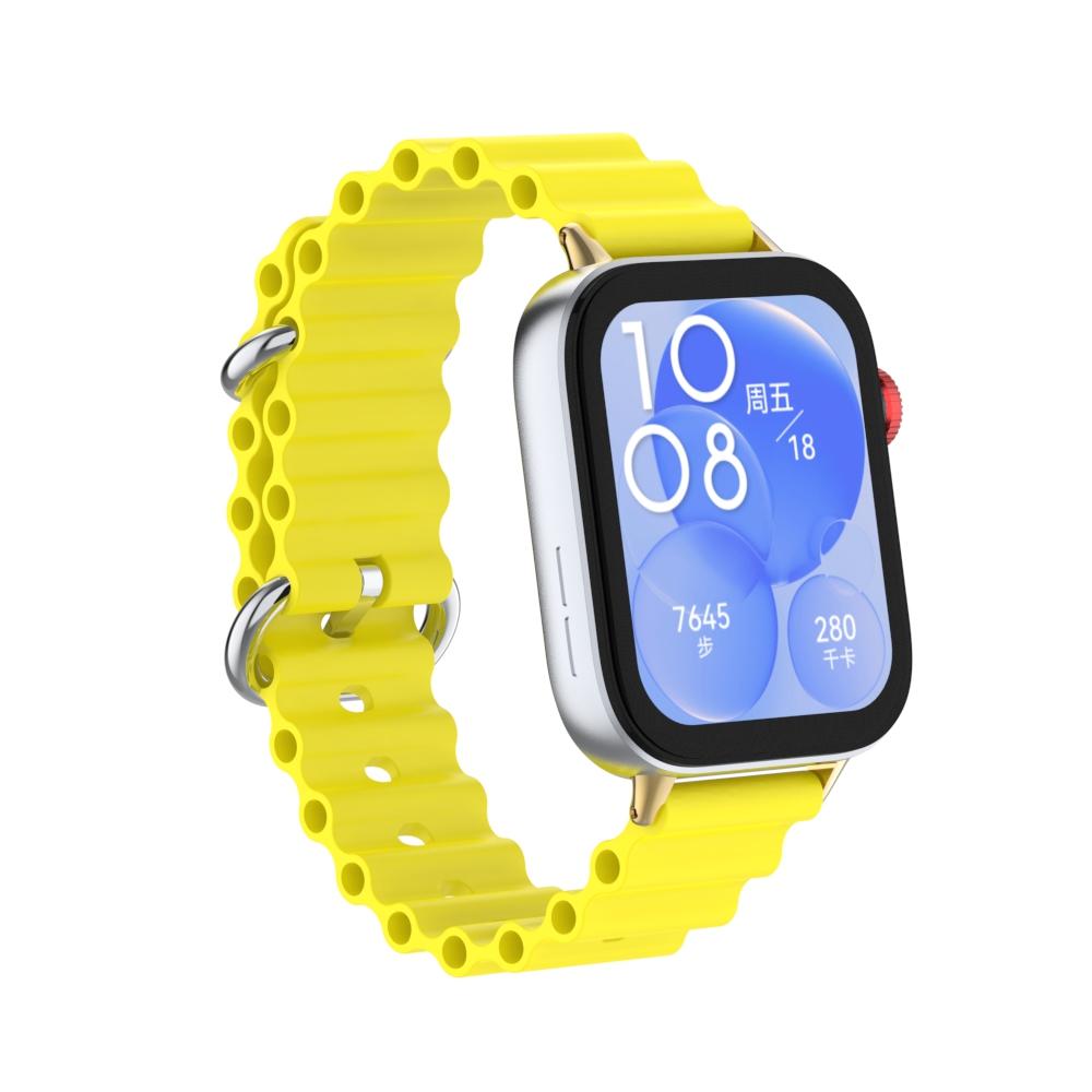 Ozean-Silikonband für Huawei Watch Fit 3, auswechselbares Armband, Armband für Huawei Fit 3, buntes Armband, Armbandzubehör