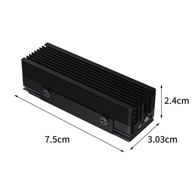 Ssd-V3 2280 M.2 Dual Heat Pipe Solid State Drive Nvme Grille-Type All-Aluminum Vest High-Efficiency Heat Sink Gaming Accessories