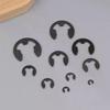 120PCS Black Stainless Steel Retaining Circlip Set Snap Ring E-Clip Washer Assortment For Shaft Fastener M1.5-M10