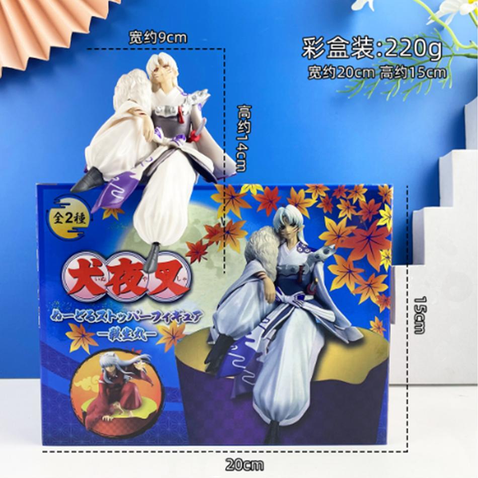 14cm InuYasha Anime Figure Kingdom Miyagako Sesshomaru Action Sesshoumaru/1300 Model Doll Toys 1514 Articulated Scale Poseable Detailed Movable