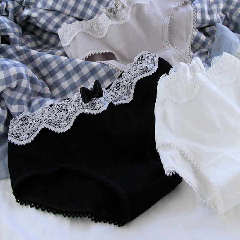 Japanska Spets Bomull Söta Trosor - Damers Söta & Sexiga Underkläder