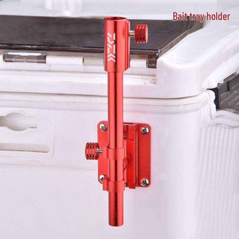 Universal Fishing Tackle Set: 3-Piece Tackle Box with Rod Pod Holder, Fish Keeper, Bait Tray & 4-Piece Umbrella Holder