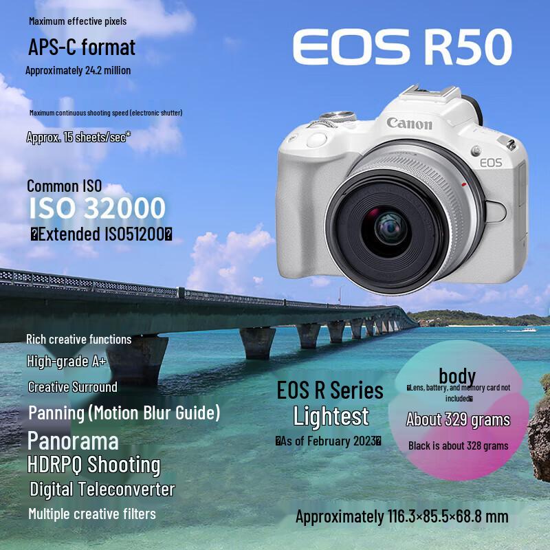 Canon EOS R50 Mirrorless Digital Camera (CN version)