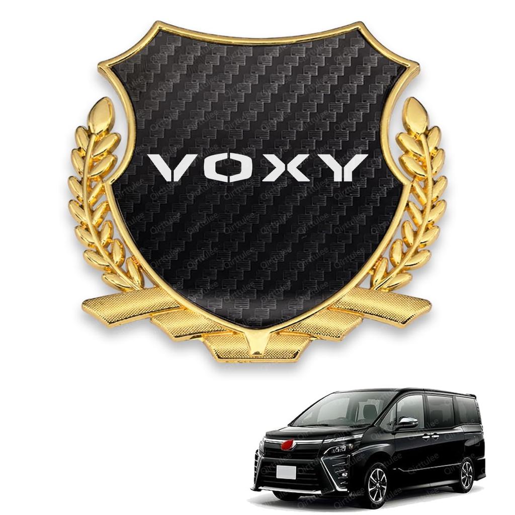 Voxy Car Metal Voxy 90 Series Car Sticker Car Logo Decorative Sticker Fiber Emblem, Emblem, Decal, (Carbon Pattern, Voxy)