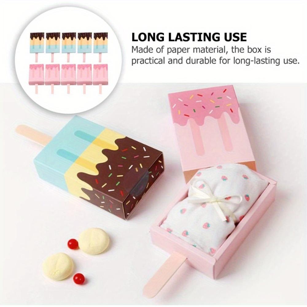 20 PCS Boîte à Bonbons de Fête Mignon Cartoon Tiroir Cadeaux de Fête Forme de Glace Boîtes Cadeaux Cadeaux de Douche Créatif Boîtes à Bonbons de Mariage