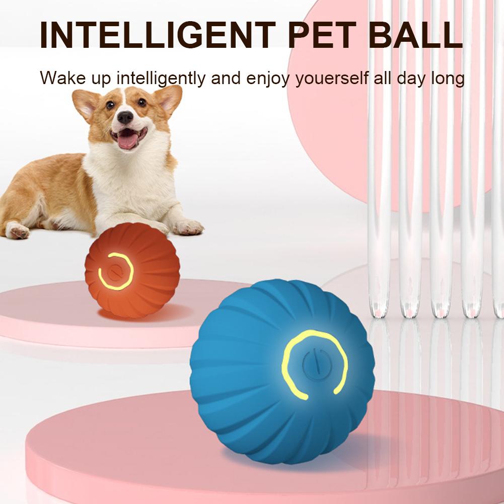 Intelligent Automatic Moving Bounce Rolling Ball 200mAh Automatic Rolling Cat Toys Pet Exercise Chase Toy Ball for Cats Training