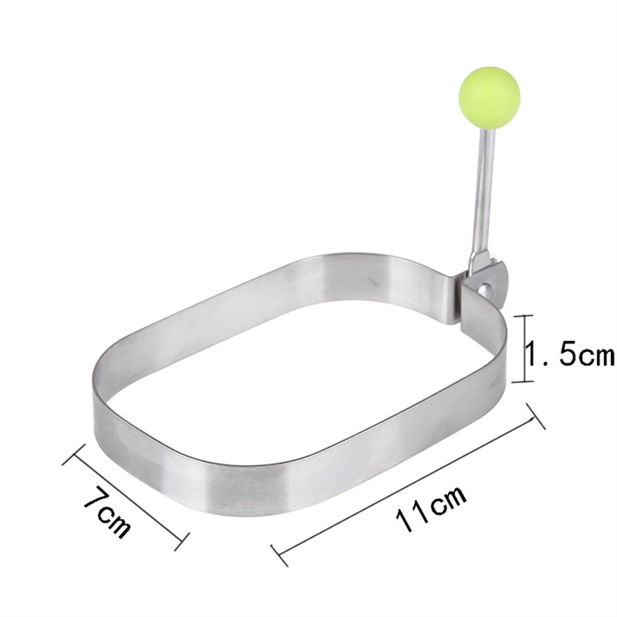 

Breakfast Cooking Stainless Steel Anti-scald Egg Ring Pancake Shaper Egg Frying Mold Omelette Mould S