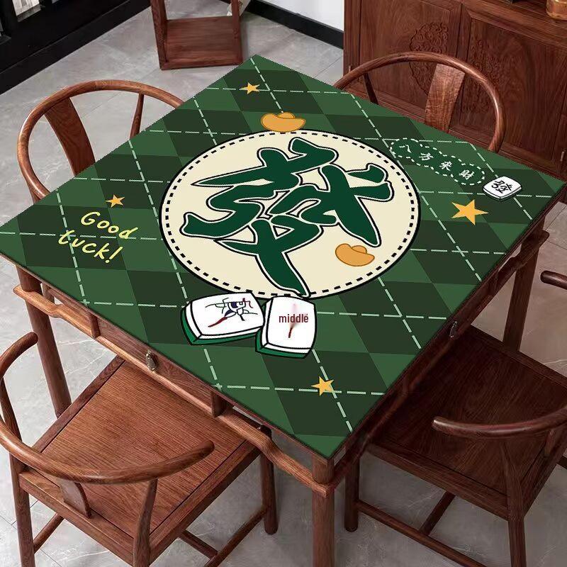 Anti-Rutsch-Tischmatte im chinesischen Stil für Mahjong & Poker - Design mit acht Unsterblichen aus Kieselgur