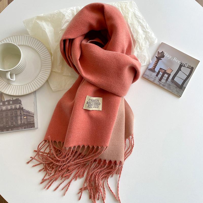 

1 шт. Однотонный Теплый 200x68 см Женский Пончо Толстые Шали Большой Шарф Мягкое Полиэфирное Волокно оранжевый