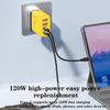 120W USB C Charger 4 Ports PD QC3.0 Fast Charging Wall Adapter for Samsung iPhone Xiaomi Redmi  Quick Charge Phone Charger