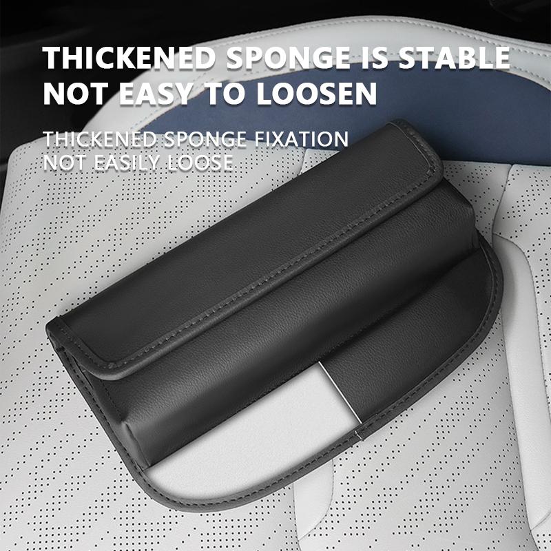 SEAMETAL Car Seat Storage Bag Leather Seat Gap Storage Pocket Slit Side Filler Box Car Interior Crevice Organizer Box