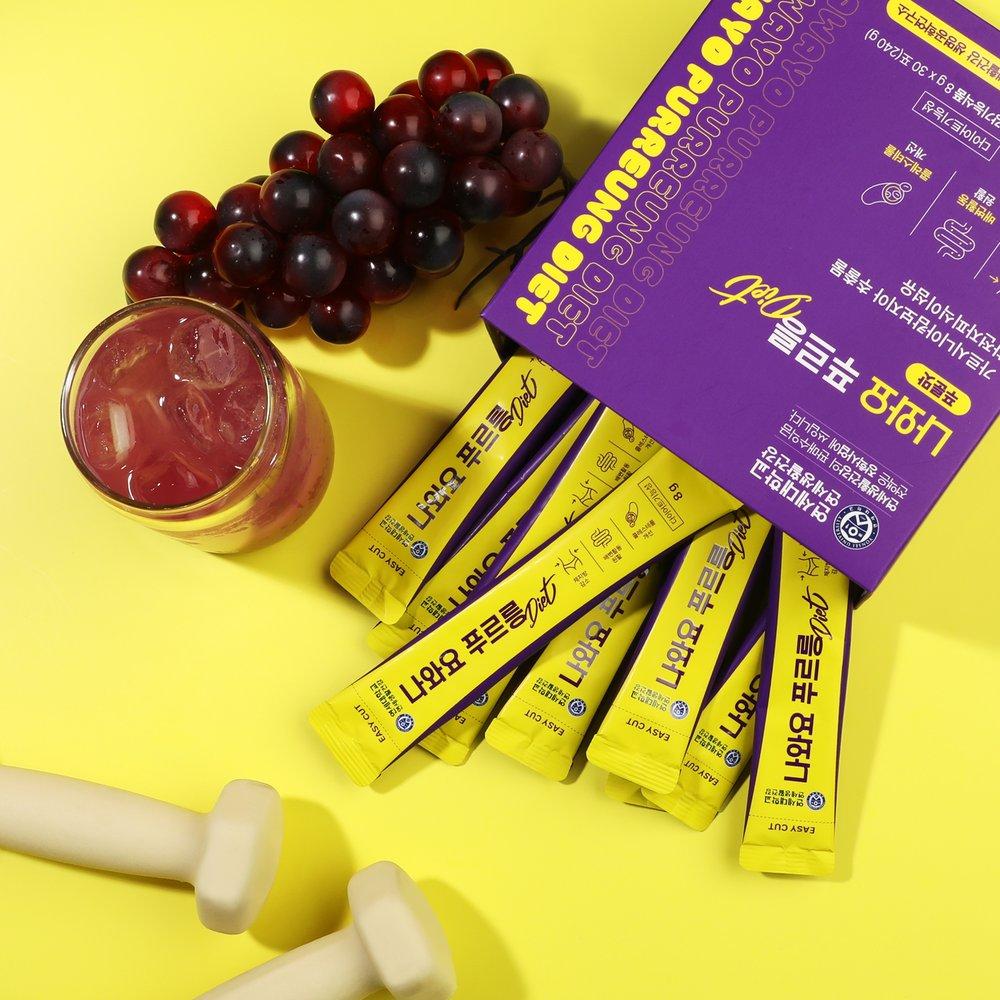 Yshealthd Is Here Purung Diet 6 Boxes Purun Juice Flavor, Smooth Bowel Movement, Reduce Body Fat, Cut Carbohydrates