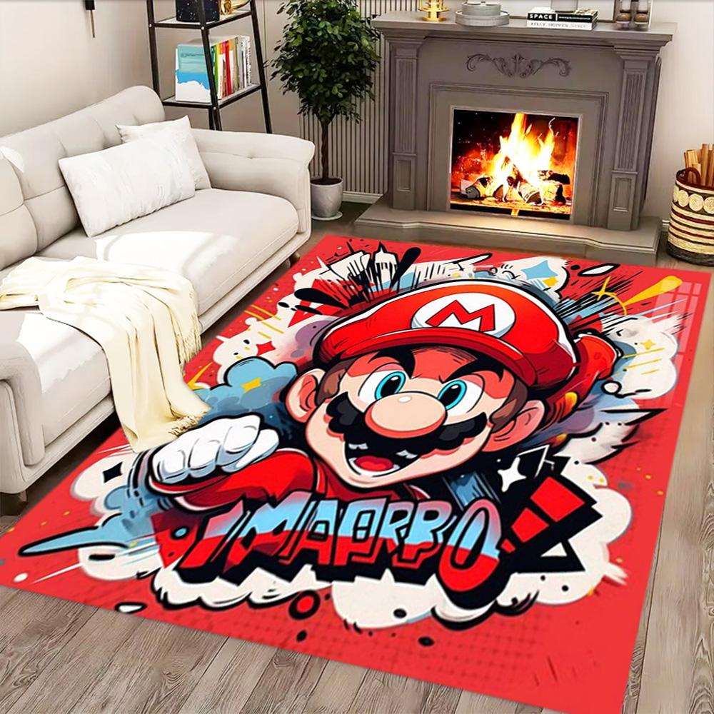 Super Mario Adventure for Living Room rug, Bedroom, Study Room, Hallway Decoration, Perfect for Home Decoration or Holiday Gifts