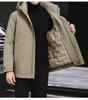 Herren Mittellange Kapuzenjacke aus Gänsedaunen - Neuer Stil, Verdickt, Abnehmbar, Warme Winter Business Casual Oberbekleidung
