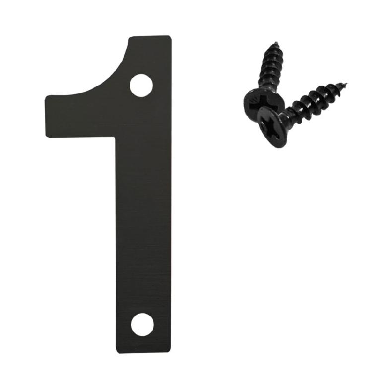 Contemporary Stainless Steel Building Numbers Modern Designings Address Number Plaste Simple Installation for Household
