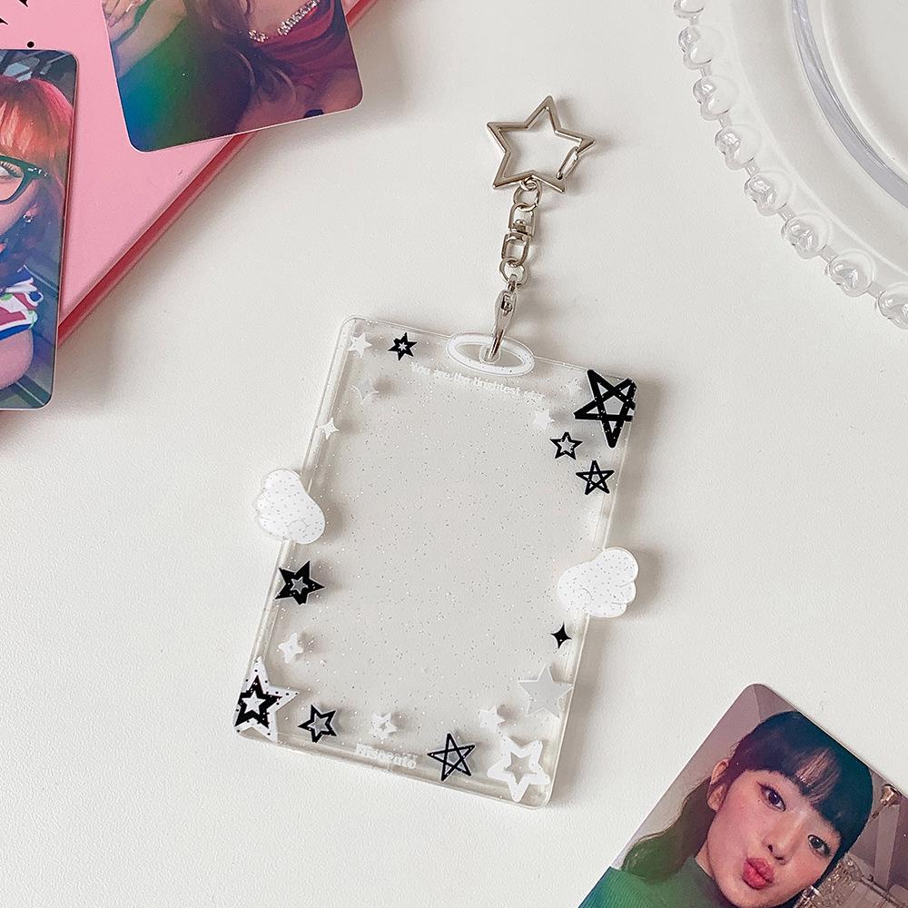 Inspired Acrylic Star Card Holder: Transparent 3-inch Polaroid Sleeve