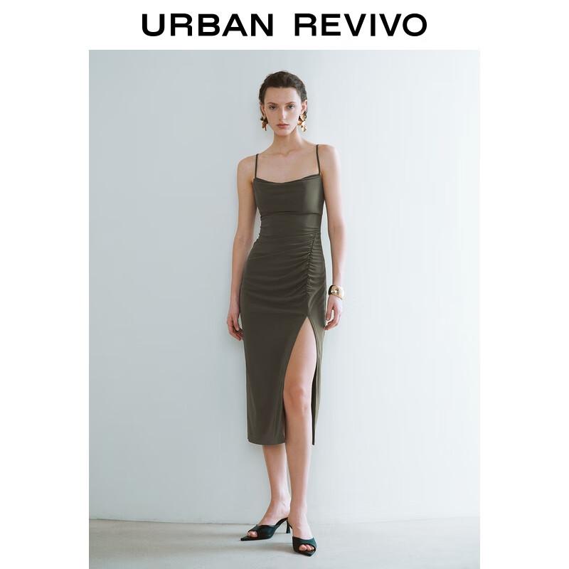 

UR Женское плиссированное облегающее платье на бретелях S