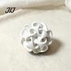 Versatile Office Desk Accessories 3D Printed Geometric Hollow Sphere Sculpture, Abstract Twisted Flower Fine Craftsmanship Decor Ball Ornament, Modern