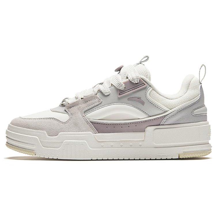 Anta Slightly Sweet Puffy Shoes Comfortable Slip Resistant Abrasion Resistant Low Top Skateboard Shoes Men's 912348001-4