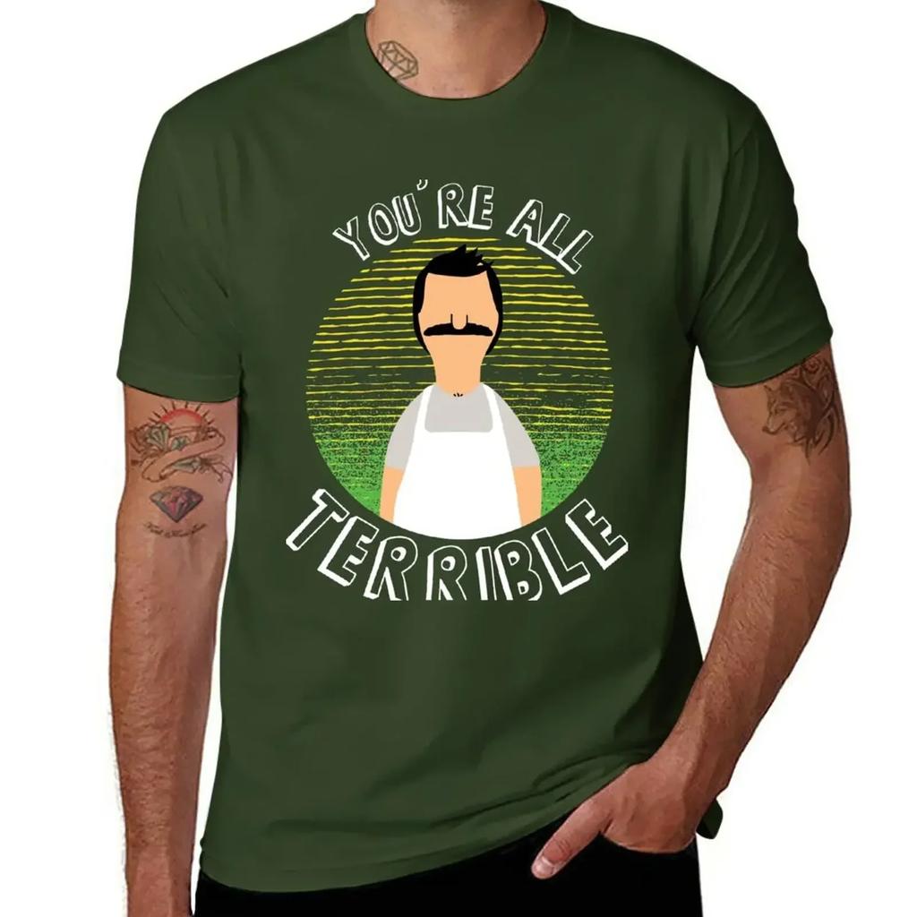 Bob Terrible Tshirt Blanks Oversized Unisexs Clothing