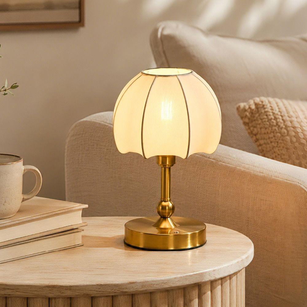 Touch Control LED Schreibtischlampe Nordischer Stil Gold Nachttischlampe Atmosphärenlampe Restaurantgebrauch